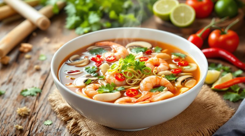Tom yum suppe