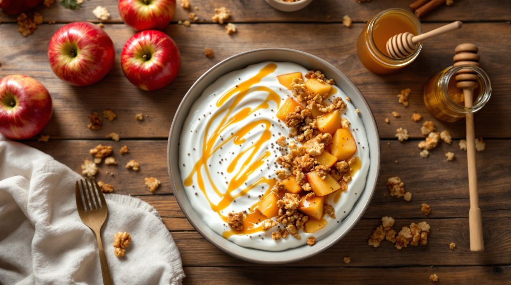 Yoghurt bowl med æble