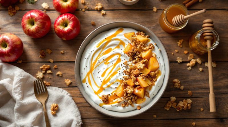 Yoghurt bowl med æble