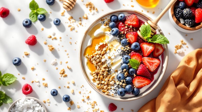 Yoghurt bowl med bær