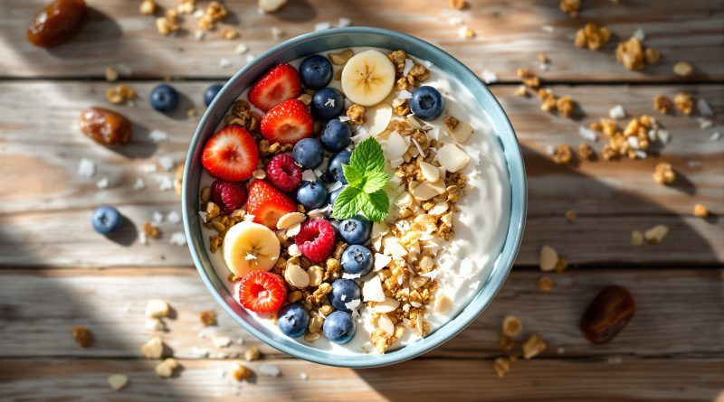 Yoghurt bowl med dadler