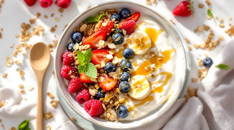 Yoghurt bowl med granola