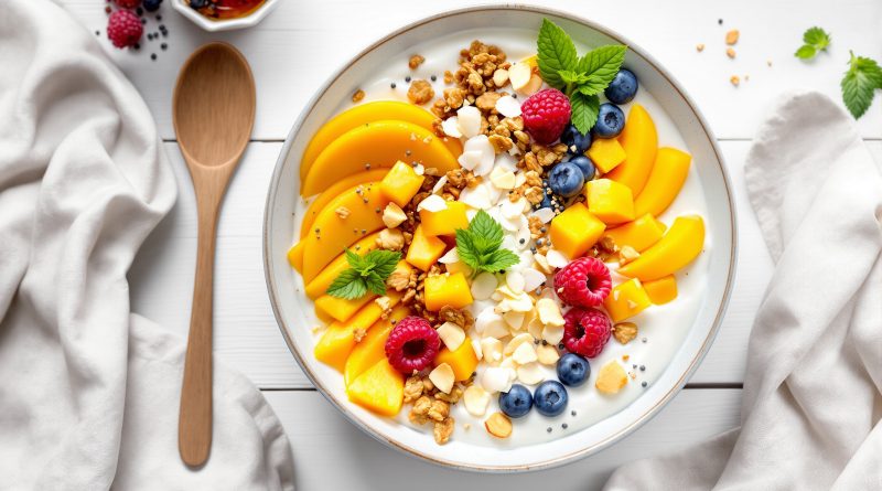 Yoghurt bowl med mango