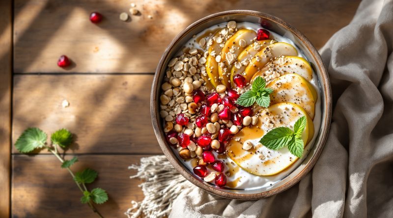 Yoghurt bowl med pære