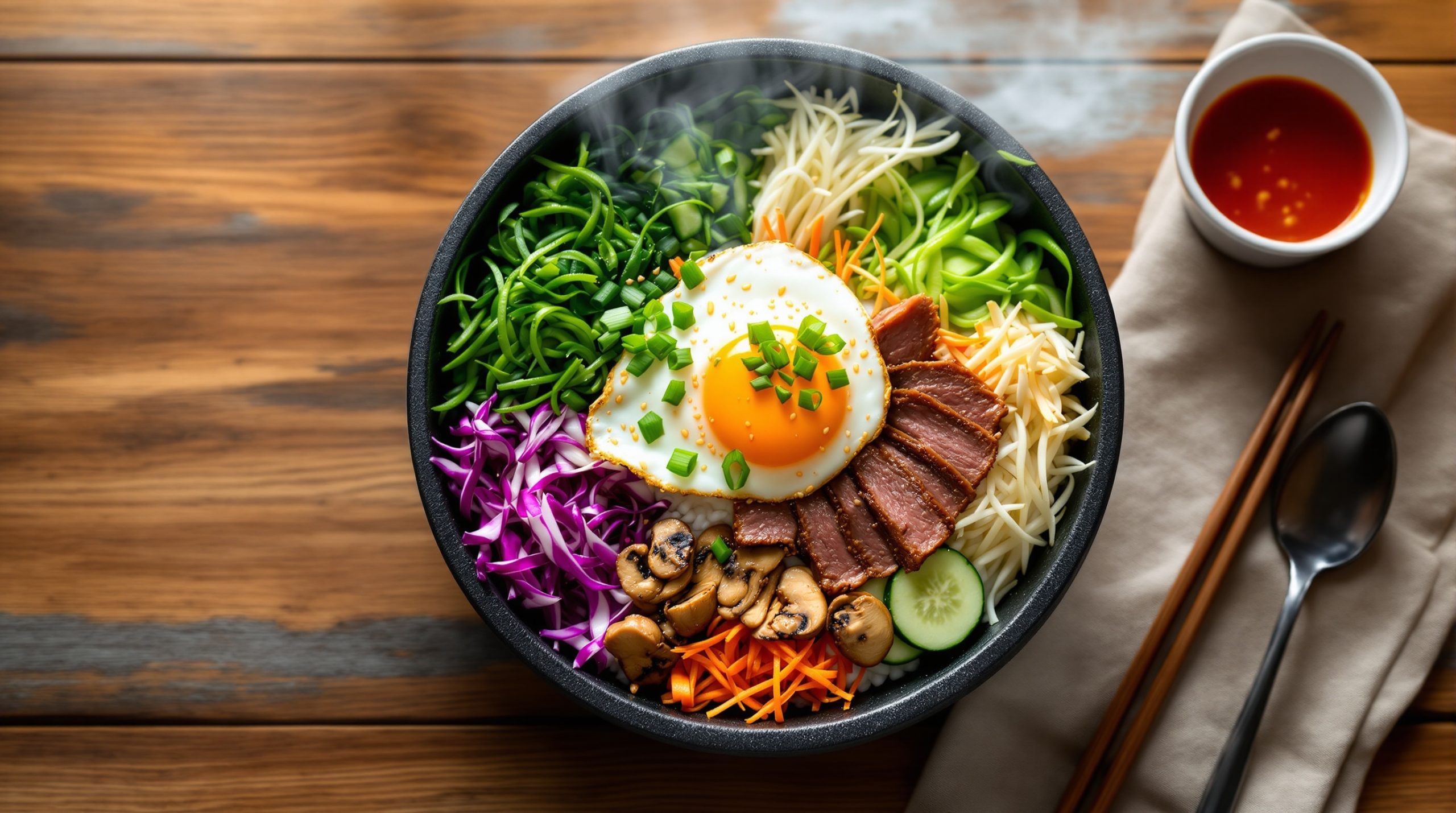 Bibimbap opskrift - Autentisk koreansk risret med æg