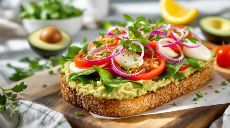 Sandwich med tun og avocado