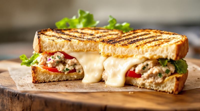 Sandwich med tun og mozzarella