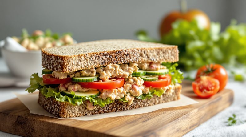 Sandwich med tun og tomat