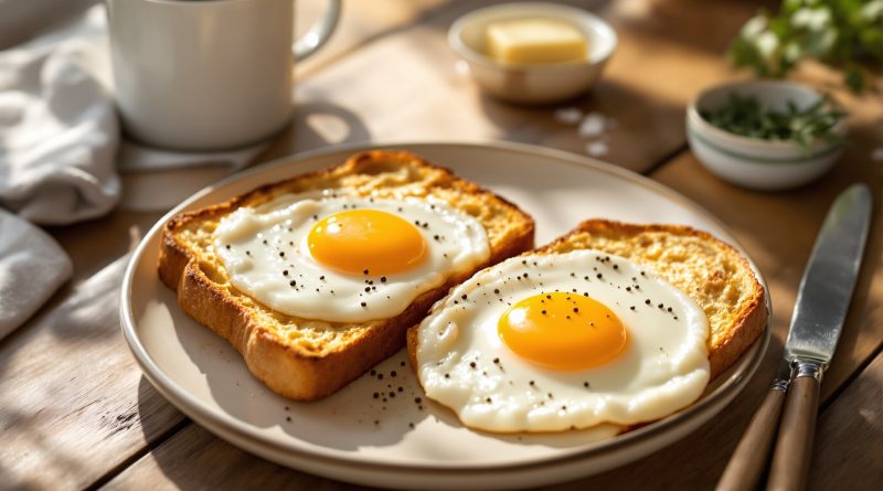 Toast med æg
