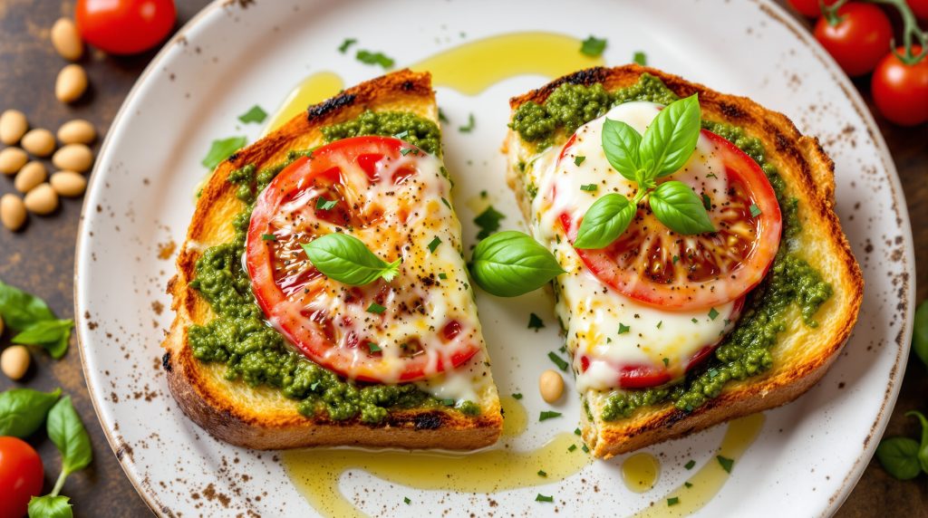 Toast med pesto