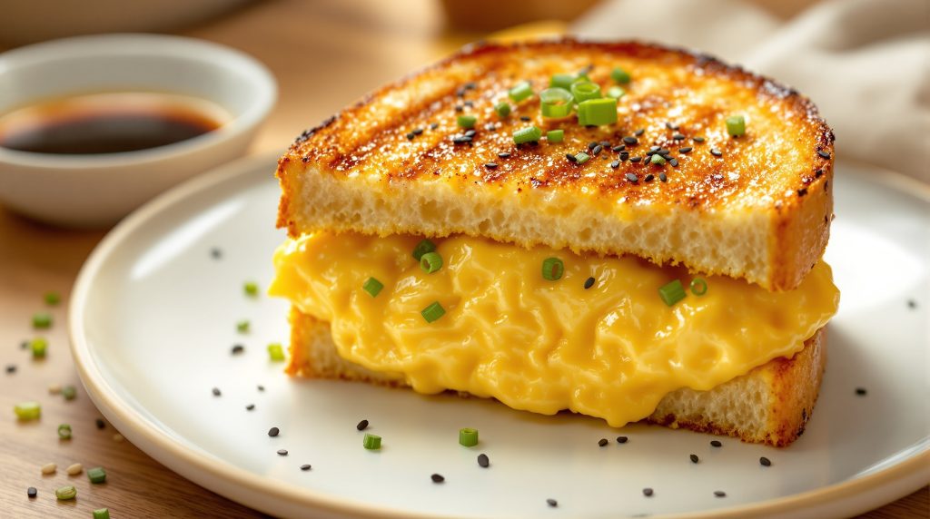 Sandwich med æg og soyasauce