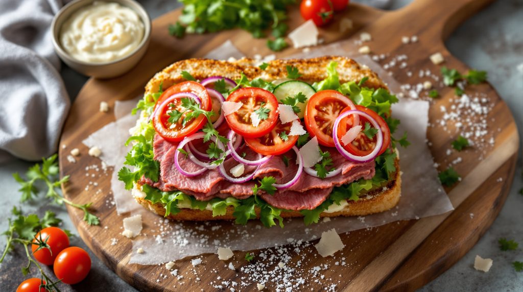 Sandwich med roastbeef