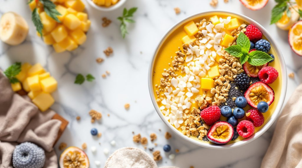 Smoothie bowl tropisk