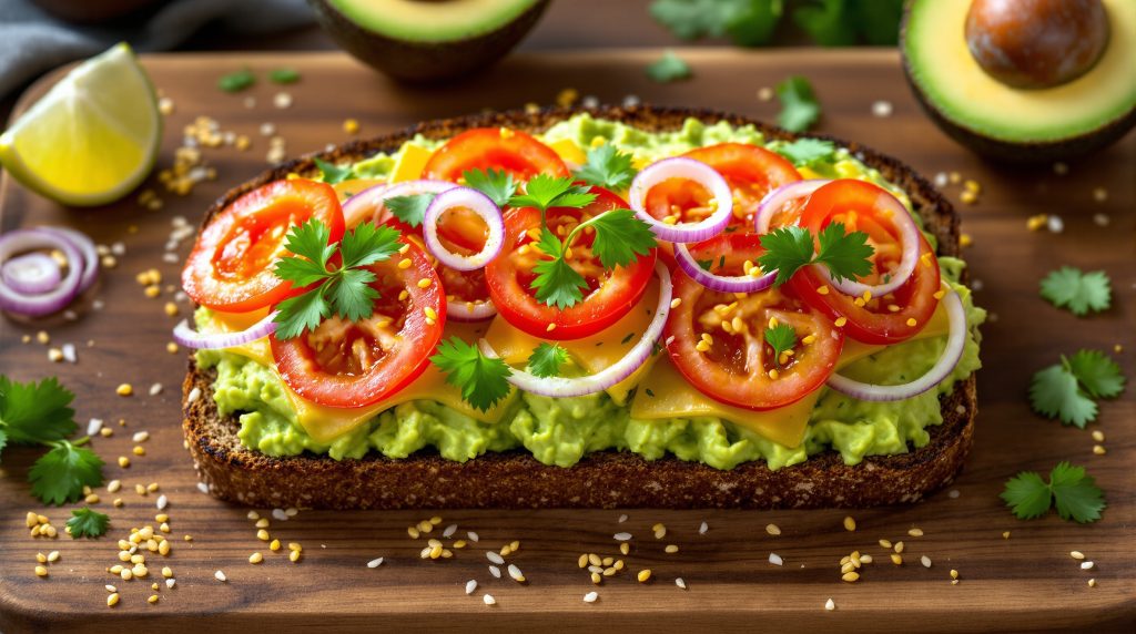 Sandwich med avocado og chili