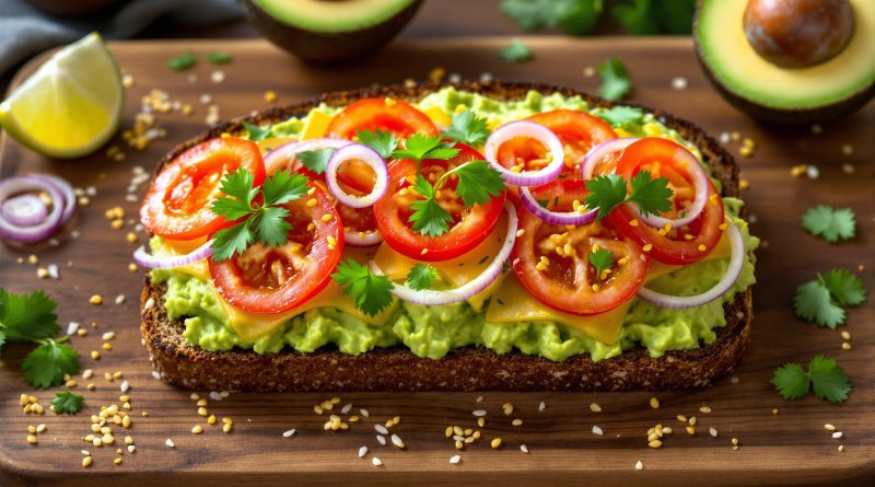 Sandwich med avocado og chili