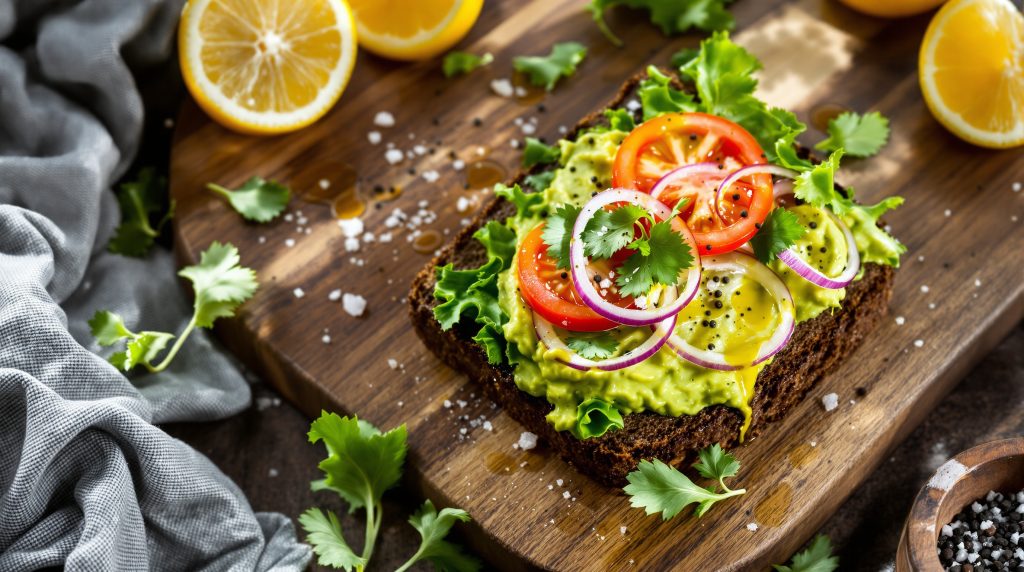 Sandwich med avocado og citron