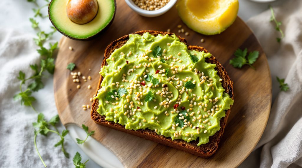 Sandwich med avocado og sesam