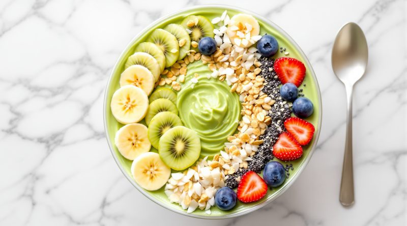 Smoothie bowl grøn