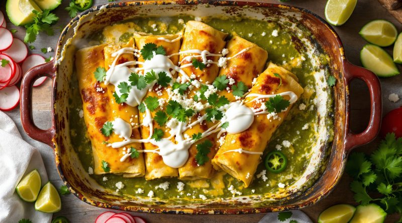 Enchiladas verdes