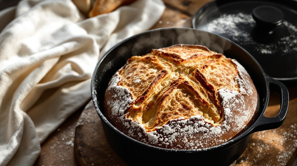 No-knead brød