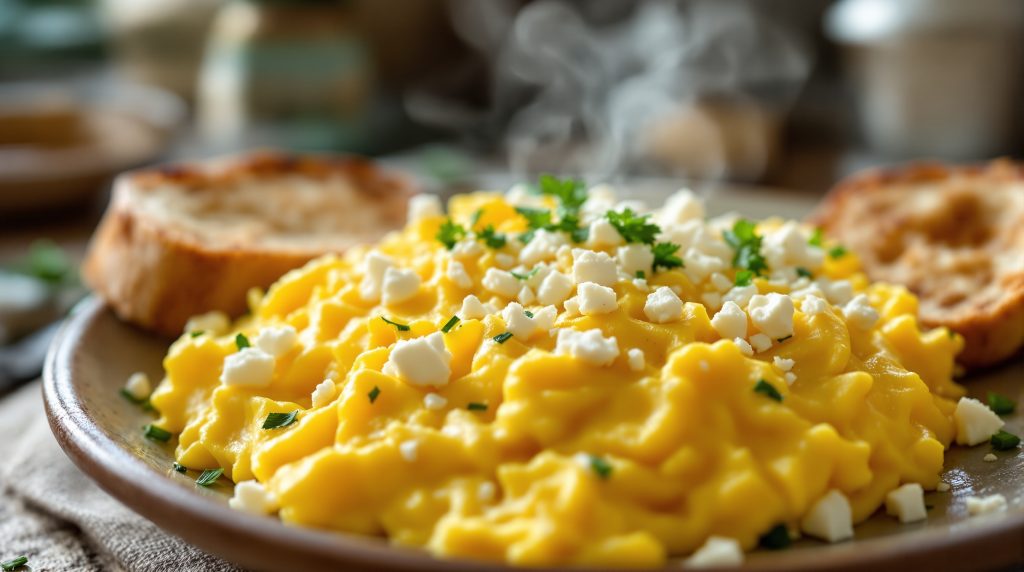Røræg med feta
