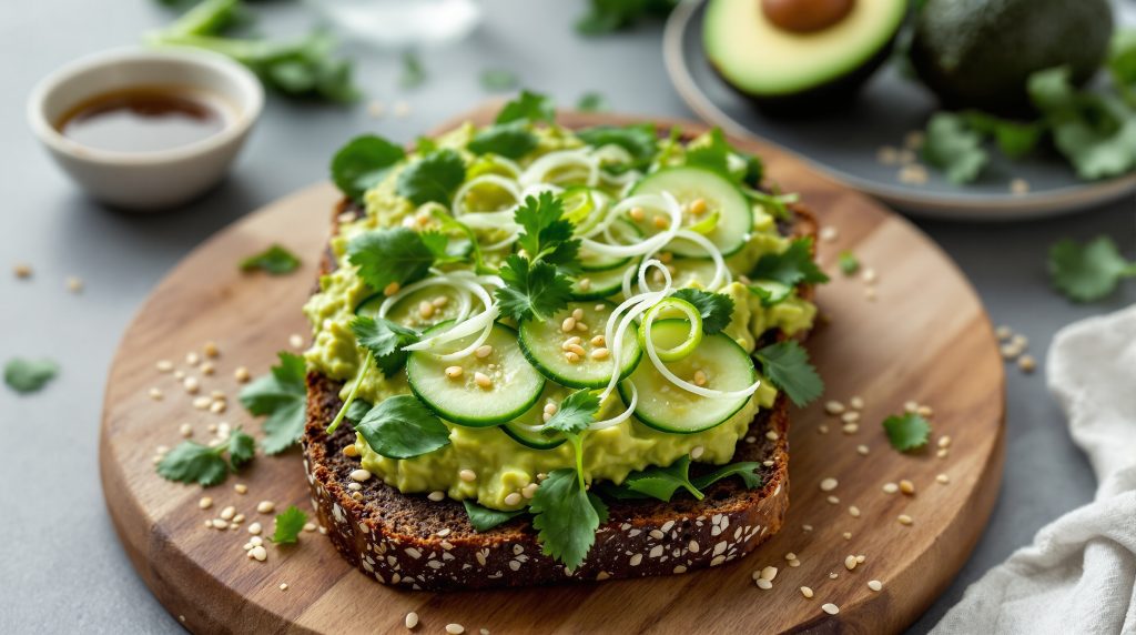 Sandwich med avocado og soyasauce