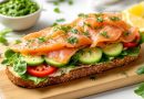 Sandwich med laks og pesto
