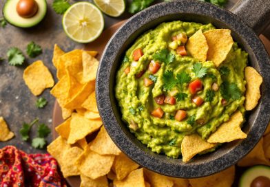 Guacamole og chips