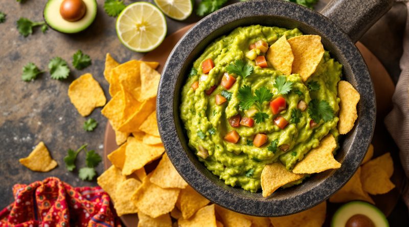 Guacamole og chips