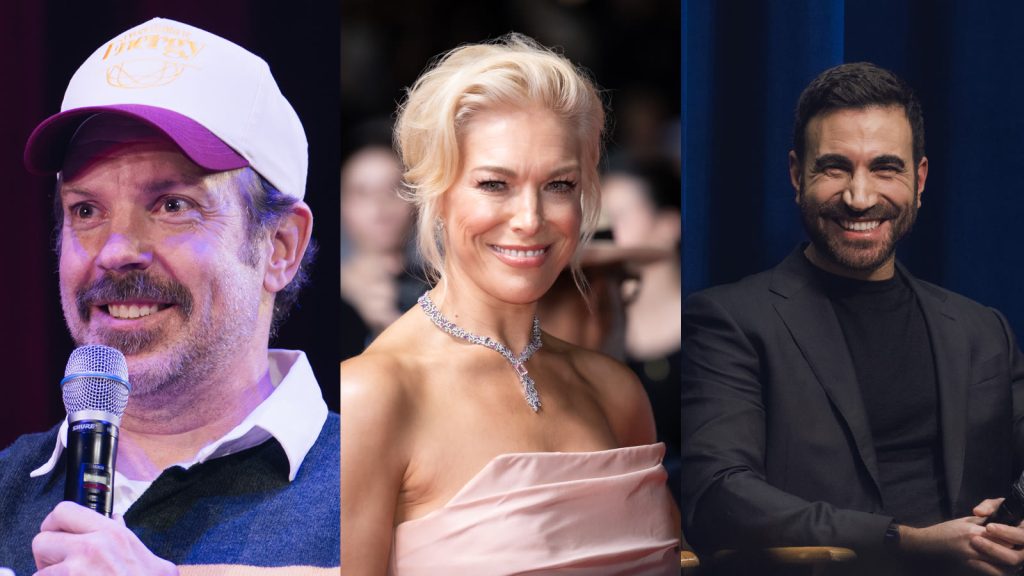 Medvirkende i Ted Lasso: Jason Sudeikis, Hannah Waddingham, Brett Goldstein