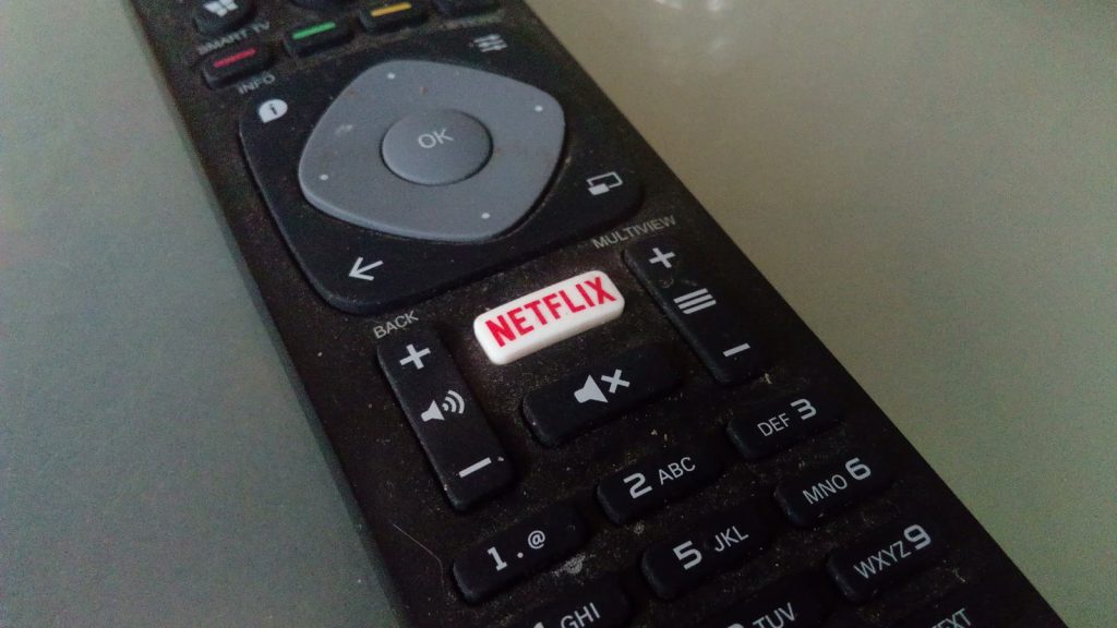 Fjernbetjening med Netflix-knap